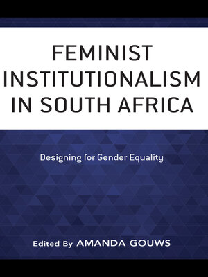cover image of Feminist Institutionalism in South Africa